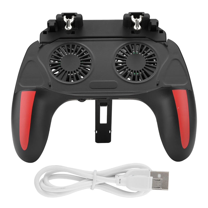 Gamepad with cooler for cell phone